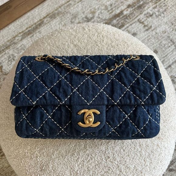 Chanel Denim Flap Bag - Picture 2 of 8